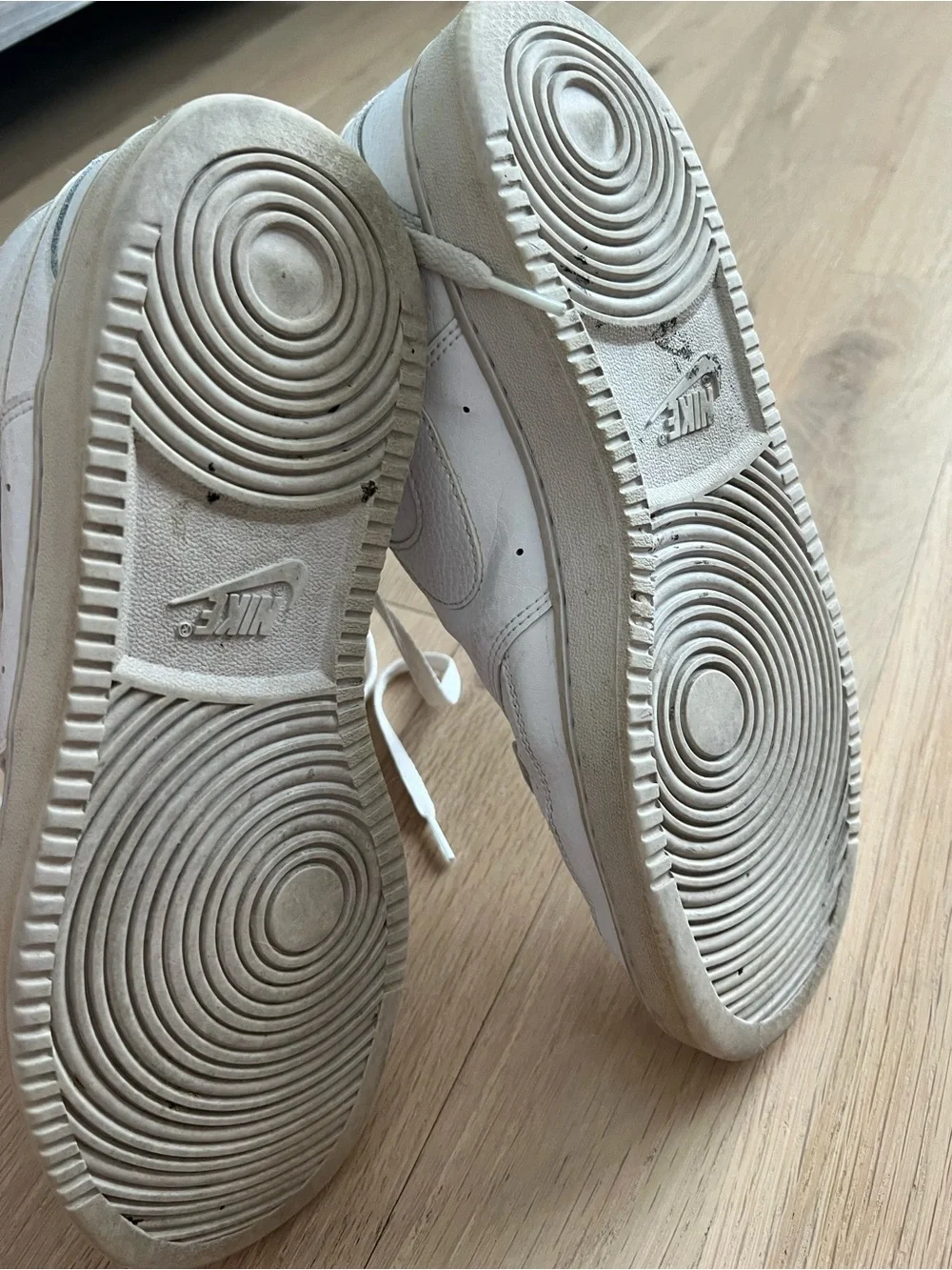 Nike Men’s White High-Top Sneakers with Off-White Soles